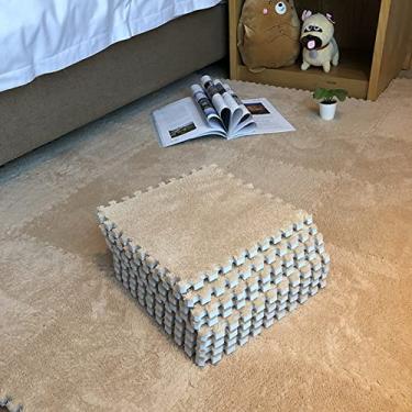 Imagem de Smabee Tapete interligado, tapete de espuma de EVA macio, tapete de área fofo, tapete protetor, tapete de exercício para crianças, sala de estar, quarto (12 peças, cáqui)