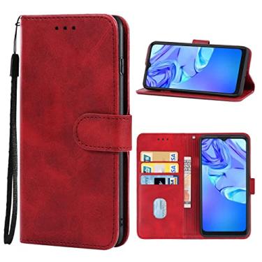 Imagem de Leather Phone Case For TCL 305/30 SE / 306 & Sharp Aquos V6 / V6 Plus(Black)