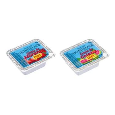 Imagem de Geléia Homemade Diet Morango/Goiaba Blister 15g Caixa Com 144 Sachês