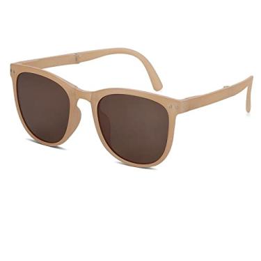 Imagem de Óculos de sol polarizados dobráveis da moda jovem, tendência da moda feminina, proteção uv, almofada de ar, óculos de sol interessantes, no.7 não polarizado, china