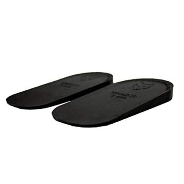 Imagem de Inserções de elevação de calcanhar para sapatos – masculino de 5 mm – cunha ortopédica de borracha – para discrepância de comprimento da perna ou aumento de altura – ajuda a aliviar dores no quadril, joelho e nas costas de pernas irregulares – pacote com 2