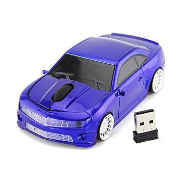 Imagem de FASBEL Para Chevrolet Camaro Sports Car Mouse Sem Fio Computador Laptop PC Mouse Óptico (Azul)