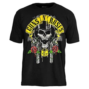 Imagem de Camiseta Guns N' Roses Slash Skull Cor:Preto;Tamanho:M