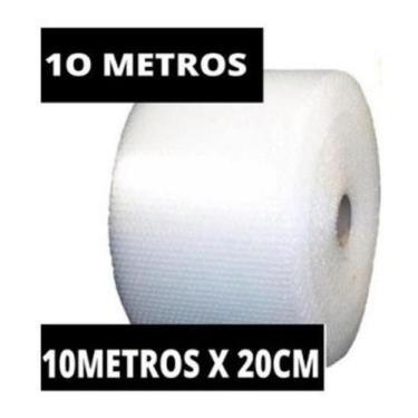 Imagem de Bobina Rolo Plástico Bolha 20cm X 10 Metros - Em Caixa - Abelhonauta