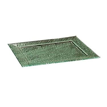 Imagem de American Metalcraft BG1911 Travessa de vidro com borda de 28 x 48 cm, verde