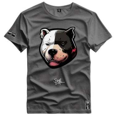 Imagem de Camiseta Coleção Face Animals Pitbull Angry Shap Life