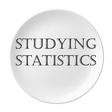 Imagem de Prato de Estatísticas de Frases Curtas Decorativas de Porcelana Salver Prato de Jantar