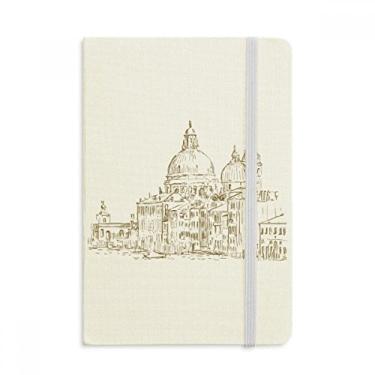 Imagem de Rússia House Caderno de paisagem com desenho de marco oficial de tecido capa dura para diário clássico