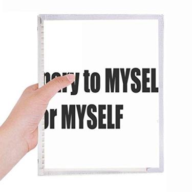 Imagem de Caderno Pray To Myself For Myself Caderno Folhas Soltas Diário Recarregável Papelaria