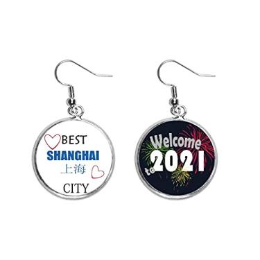 Imagem de Econocs Town China Cantão Orelha Pingentes Brincos Joias 2021 Blessing