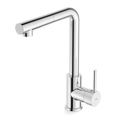 Imagem de Monocomando Para Cozinha De Mesa Bica Extraível "L" Com 2 Funções Prática - Celite