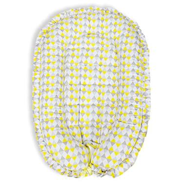 Imagem de Ninho Redutor de Berço para Bebê - Losango Amarelo