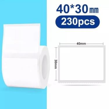 Imagem de Kit 2 Rolos Etiquetas Adesiva 40x30 Niimbot B21 B1-460etiq