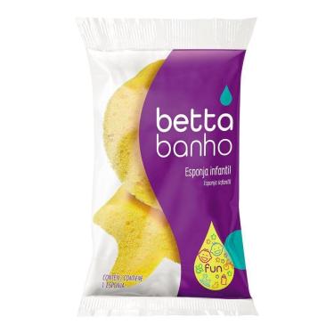 Imagem de Esponja De Banho Infantil Slow Fun Bettabanho Amarela - Bettanin