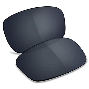 Imagem de TRUSHELL Lentes de reposição polarizadas para óculos de sol Oakley Crosshair 2.0 OO4044 - Preto cromado