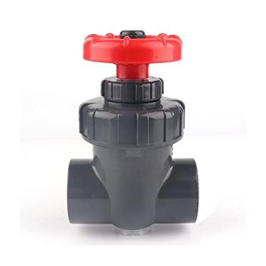 Imagem de Sluice Valves, Hi-Quality Aquarium Irrigation Precise Flow Control UPVC Gate Valve Steepless Handwheel Switch Plastic Sluice Valve 20~63mm (Color : Black, Size : Inner Dia.63mm)