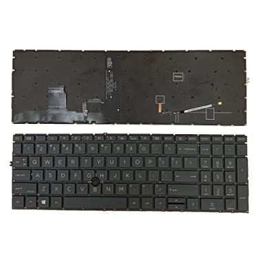 Imagem de Siakoocty Substituição de laptop US Layout com luz de fundo e teclado de ponteiros para HP Elitebook 755 G7 850 G7 855 G7 850 G8 855 G8.Zbook Firefly 15 G7 Zbook Firefly 15 G8 L89916-001