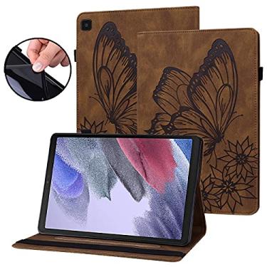 Imagem de Dteck Capa borboleta para tablet Samsung Galaxy Tab A7 Lite (2021) de 8,7 polegadas (SM-T220/225/227) - linda capa fólio com suporte para visualização sem as mãos, capa protetora leve com