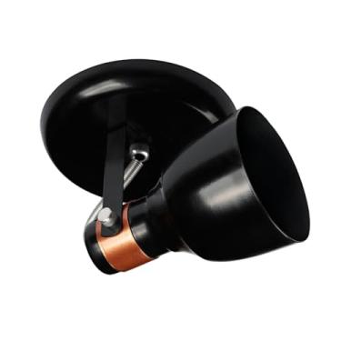 Imagem de Spot Unitário Redondo Sobrepor Teto Direcionável 110V 220V Alumínio Moderno Rústico Cobre Slim Soquete E27 Embutir Lâmpada Luz Lustre Retro Colonial Luminária