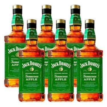 Imagem de Whisky Jack Daniels Americano 5 Anos Apple 1L 6 Unidades