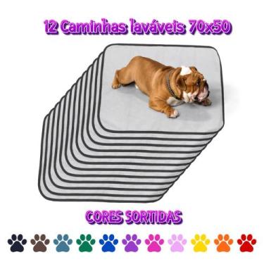 Imagem de 12 Caminhas para Cães e Gatos Dobrável 200 Lavagens 70x50 Cores Sortid