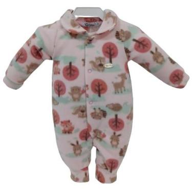 Imagem de Macacão Luxo Bebê Menina Soft Pettenati Inverno Zafielo 543, Rosa, P (