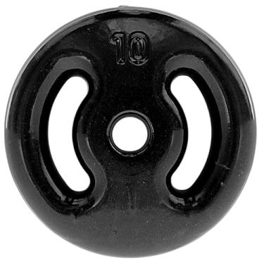 Imagem de Anilha Emborrachada Fitness 10 Kg Preta