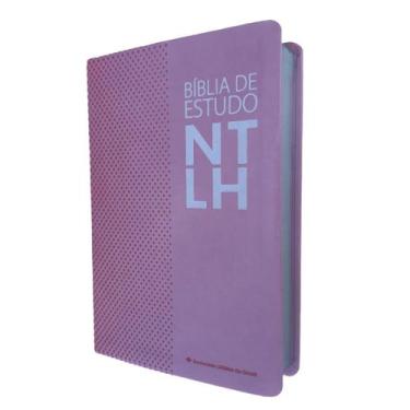 Imagem de Bíblia de Estudo NTLH rosa  Linguagem simples - central