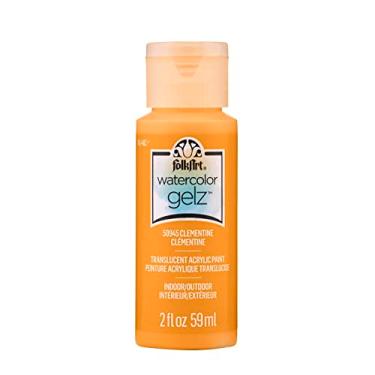 Imagem de FolkArt Tinta acrílica para artesanato em gel Clementine 59 ml, tinta acrílica translúcida perfeita para projetos de artes e artesanato em ambientes internos e externos, 50945