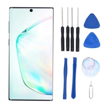 Imagem de Substituição de tela para Note 10 5G SM-N970F N970W N970U Conjunto de toque da tela digitalizadora LCD com moldura, 6,8” Peças de reparo de substituição