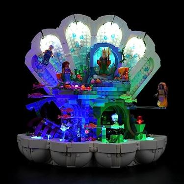 Imagem de Bourvill LED Lights Kit for Lego Disney The Little Mermaid Royal Clamshell 43225 - Lights Set Compatible with Lego 43225 Set -Classic Version (Lights Kit Without Model)