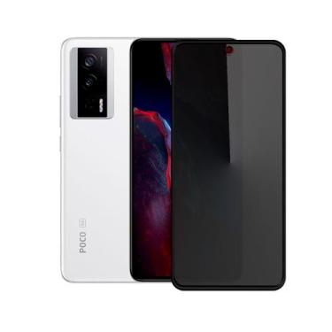 Imagem de Película 3D Privacidade Compatível com Red-mi Poco F5 Pro Vidro Temper