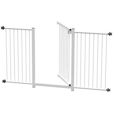 Imagem de Grade portão pet bebê divisor ambiente 70 cm 85 cm 90 cm 100 cm 120 cm