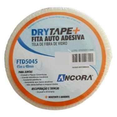 Imagem de Fita telada adesiva drywall gesso trincas Drytape Ancora 45m - Âncora