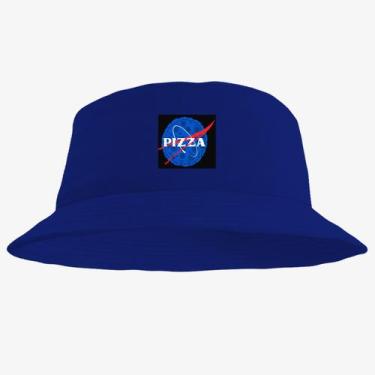 Imagem de Chapéu Bucket Hat Estampado Pizza - MP Moda Masculina, Único, Azul