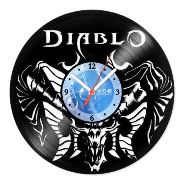 Imagem de Relógio De Parede Disco Vinil Jogos e Games - Diablo - VJG-030 - Moder