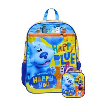 Imagem de Kit Escolar Mochila de Costas + Lancheira Térmica Dog Blue - Dermiwil