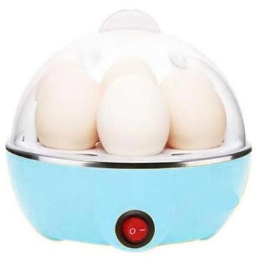 Imagem de Ovos Cozidos Egg Cooker Cozedor Elétrico 110v 350W Azul - DRAIK