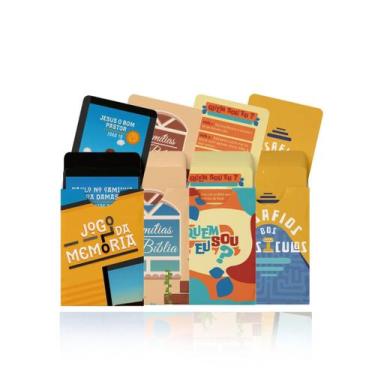 Imagem de Kit 4 Jogos Bíblicos de Cartas  Unindo a Família atraves da Diversão -