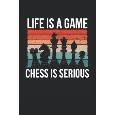 Imagem de Life is a chess game: Dot Grid Jounal ToDo Exercise Book or Diary 6" x 9" (15.24 x 22.86 cm) 120 pages