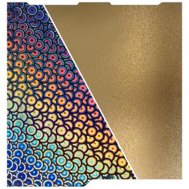 Imagem de Kobra 3 placa de construção plataforma dupla face PEK + PEI folha de placa de construção de superfície lisa, tapete de plataforma de cama aquecida removível flexível para Anycubic Kobra 3/Kobra 3