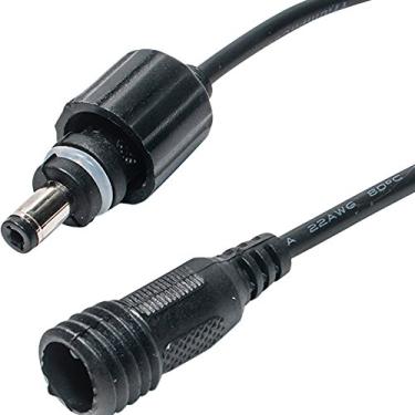 Imagem de 5 pares de conectores JacobsParts à prova d'água DC Power Pigtail par macho fêmea para fita de LED, câmera de segurança CCTV, DVR e outras aplicações de baixa tensão