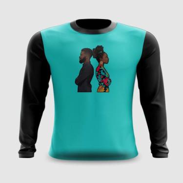 Imagem de Camiseta Manga Longa Consciência Negra Cultura Afro 02 - FABRIQUETA, P