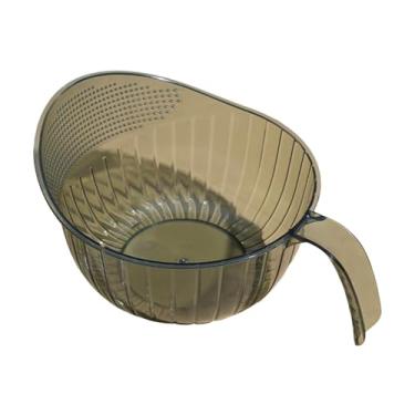 Imagem de Baoblaze Filtro de lavagem de arroz, peneira de macarrão, tigela de frutas e vegetais, escorredor para frutas, ervilha, uvas, arroz, Verde