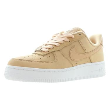 Imagem de Nike Tênis feminino Air Force 1 PRM Mf tamanho 42, bege vachetta/branco, Rosa pérola, marrom claro, 42
