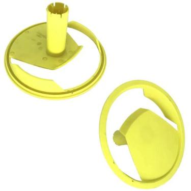 Imagem de Kit 2 Calota Amarela da Roda Para Lavadoras Linha Kopp K3/K4/K5 Peça O
