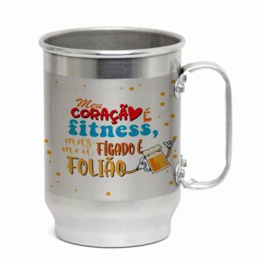 Imagem de Caneca Alumínio 600ML Tema Carnaval  Presente Criativo para a Folia - 