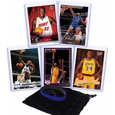 Imagem de Shaquille O'Neal Basketball Cards Assorted (5) Bundle - Orlando Magic, Los Angeles Lakers Trading Card Gift Pack