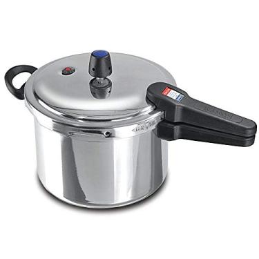 Imagem de Panela de Pressão Fechamento Externo Conecta de 6 Litros Polida, Alumínio, Ramos