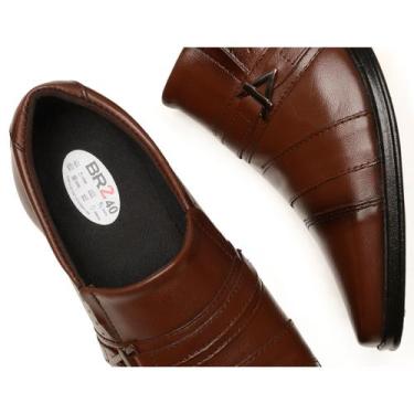 Imagem de Sapato Masculino Social  De Couro - BR 2, Marrom, 41